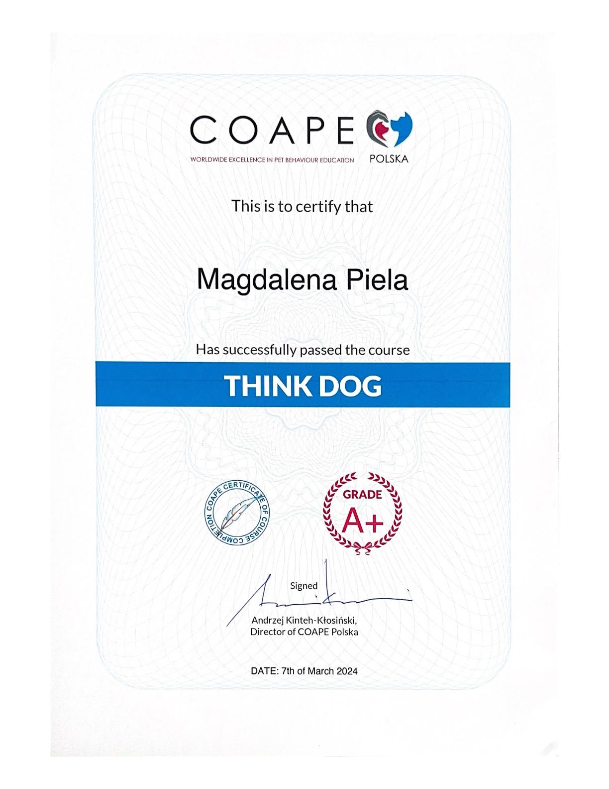 Think Dog Certificate-1
