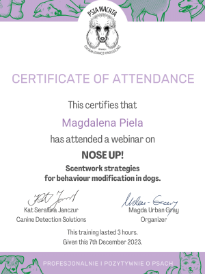 Certificate Nose Up
